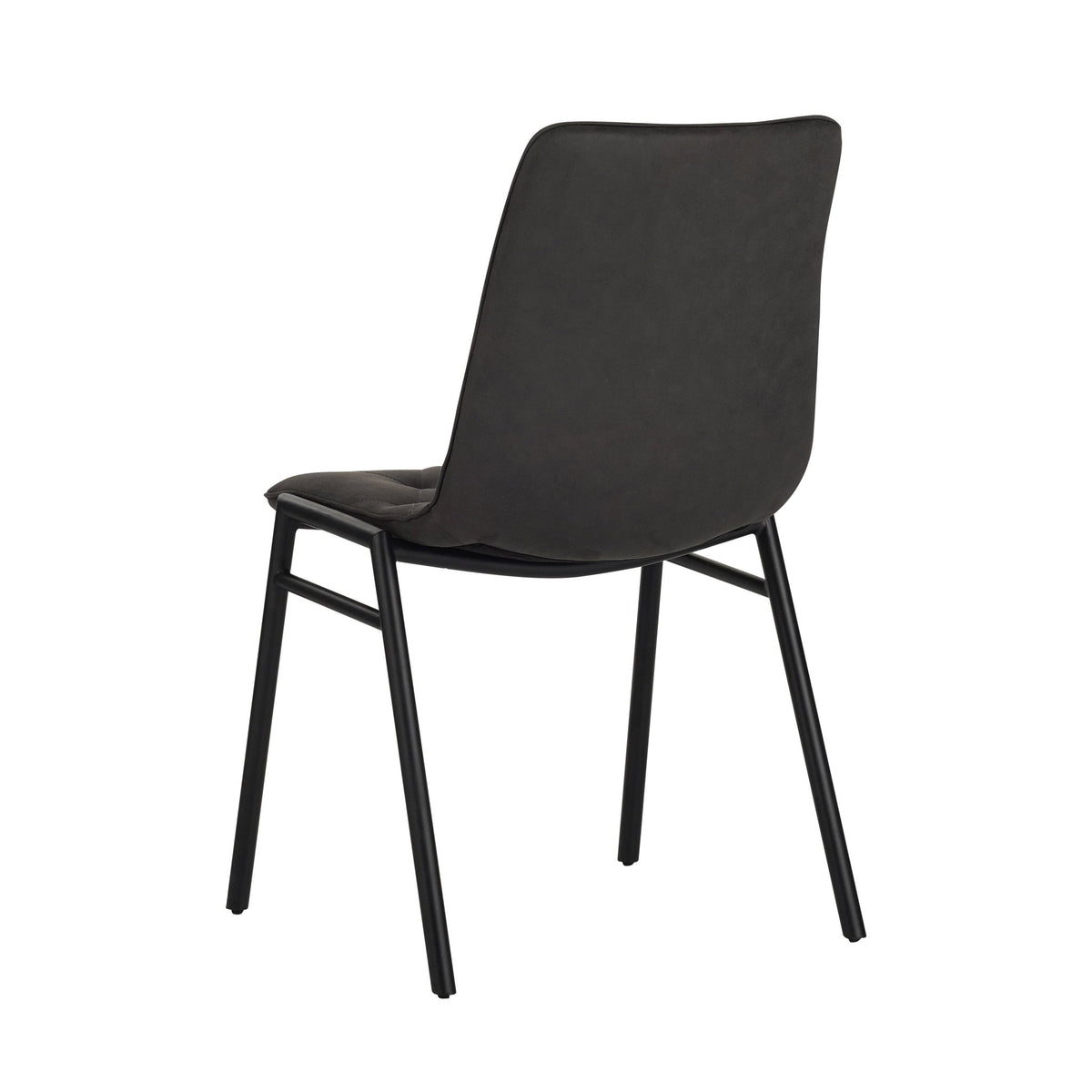 Dining room chairs - Dining room chair Noan Microfibre Anthracite - Without Armrests - Dimehouse