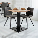 Bistro tables - Bistro table Robin square melamine rustic oak - Dimehouse