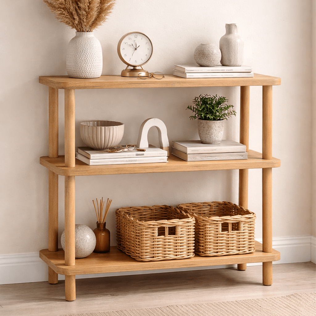 Wall cabinets - Wall cabinet Step Atlantic Pine Melamine 80x75x28 cm - Dimehouse