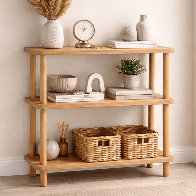 Wall cabinets - Wall cabinet Step Atlantic Pine Melamine 80x75x28 cm - Dimehouse