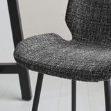 Bar stool Beau chenille Dimehouse Dark gray LxWxH 82x54x52 Fabric Atmospheric photo detail