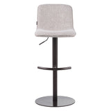 Bar stool Jack mixed fabric off white/brown 60-82 cm mixed 45 cm wide