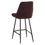 Barkruk Lynn velvet paars 71 cm