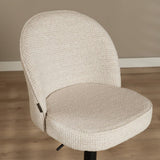 Bar stool Odin mixed fabric beige 63-83 cm mixed 48 cm wide
