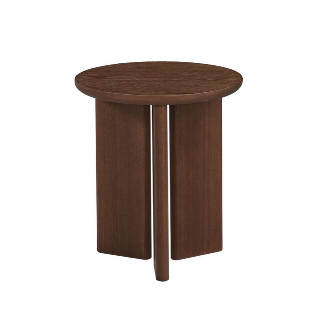 Bijzettafel Aya ø40 cm rustiek eiken Walnootlook Eikenfineer