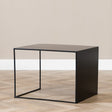 Side table Gianni metal black 40 cm high Powder-coated metal