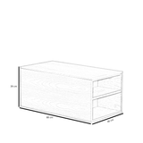 Side table Jaxx rustic oak 88x46 cm oak veneer