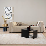 Side table Lucia metal black 34 cm high Powder-coated metal