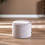 Bouclé pouffe Nora beige Bouclé