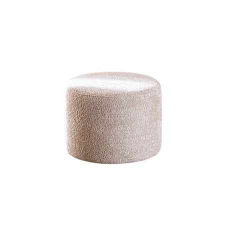 Bouclé pouffe Nora beige Bouclé