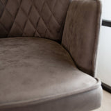 Bar stool Novan microfibre Dimehouse Anthracite LxWxH 73x57x44 Fabric Atmospheric photo detail