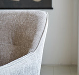 Dining room chair Camiel Dimehouse Gray LxWxH 62x61x54 Fabric Atmosphere photo different