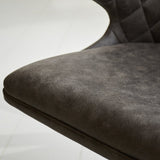 Dining room chair Eloi Dimehouse Anthracite LxWxH 58x58x54 Fabric Atmospheric photo detail