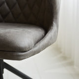 Dining room chair Eloi Dimehouse Anthracite LxWxH 58x58x54 Fabric Atmospheric photo detail