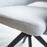 Dining room chair Sid Dimehouse Gray LxWxH 59x56x53 Fabric Detail photo frame