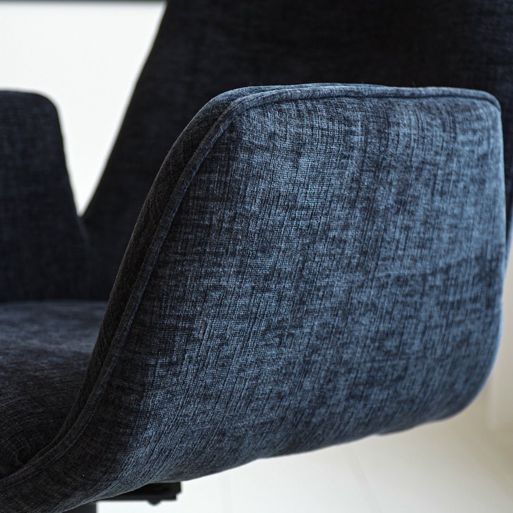 Nela dining room chair Dimehouse Black LxWxH 64x64x52 Fabric Atmosphere photo different