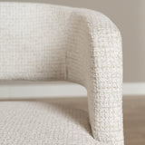 Swivel armchair Gino mottled fabric beige - image 4