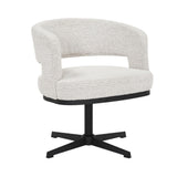 Swivel armchair Gino mottled fabric beige - image 10
