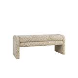 Eetkamerbank Lux leopard taupe 100 cm Stof