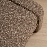 Eetkamerbank Neil bouclé bruin 100 cm Bouclé