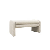 Eetkamerbank Neil bouclé taupe 100 cm Bouclé