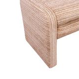 Eetkamerbank Ravi chenille beige/pink 100 cm Roze