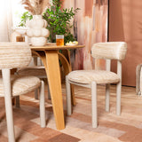 Eetkamerstoel Bolt chenille beige/taupe Textiel