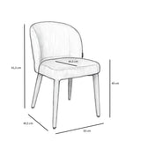 Dining room chair Charlie chenille beige - image 10