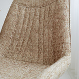 Dining room chair Jada Chenille Dimehouse White LxWxH 79x57x53 Fabric Atmospheric photo detail