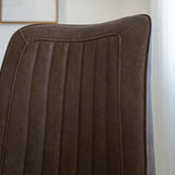 Dining room chair Jimmy Faux leather Dimehouse Taupe LxWxH 75x57x51 Faux leather Atmospheric photo detail