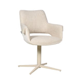 Eetkamerstoel Jules draaibaar bouclé taupe Bouclé