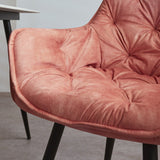 Dining room chair Audrey Dimehouse Pink LxWxH 71x68x49 Fabric Atmospheric photo detail