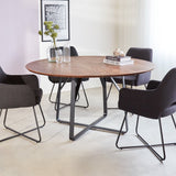 Dining room chair Suzy Dimehouse Black LxWxH 64x61x53 Fabric Atmospheric photo diagonal front view