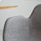 Dining room chair Mick Dimehouse Gray LxWxH 64x62x59 Fabric Atmosphere photo different