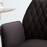Dining room chair Novan bouclé Dimehouse Brown LxWxH 67x59x57 Fabric Atmospheric photo detail