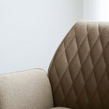 Dining room chair Novan bouclé Dimehouse Taupe LxWxH 67x59x57 Fabric Atmospheric photo detail