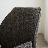 Dining room chair Novan chenille Dimehouse Black LxWxH 71x64x56 Fabric Atmospheric photo detail