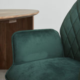 Dining room chair Novan velvet Dimehouse Green LxWxH 71x64x56 Fabric Atmospheric photo detail