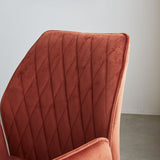 Dining room chair Novan velvet Dimehouse Copper LxWxH 71x64x56 Fabric Atmospheric photo detail