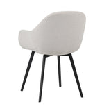 Dining room chair Remy Dimehouse Beige LxWxH 64x59x58 White photo diagonal rear view