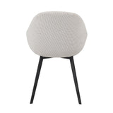 Dining room chair Remy Dimehouse Beige LxWxH 64x59x58 White photo diagonal rear view