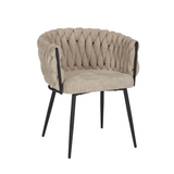 Eetkamerstoel River chenille beige