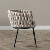 Eetkamerstoel River chenille beige