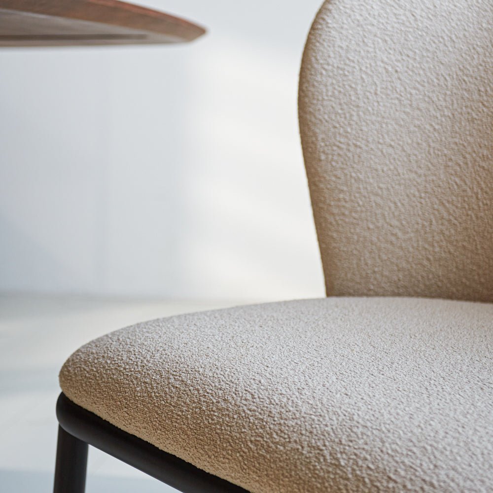 Dining room chair Tess Dimehouse Beige LxWxH 65x62x56 Fabric Atmospheric photo detail