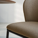 Dining room chair Tess Dimehouse Taupe LxWxH 65x62x56 Fabric Atmospheric photo detail
