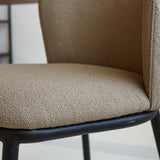 Dining room chair Tess Dimehouse Taupe LxWxH 65x62x56 Fabric Atmospheric photo detail
