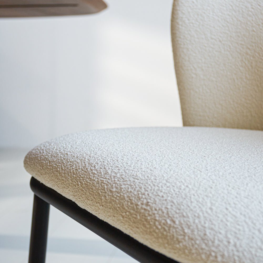 Dining room chair Tess Dimehouse White LxWxH 65x62x56 Fabric Atmosphere photo different