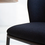 Dining room chair Tess Dimehouse Black LxWxH 65x62x56 Fabric Atmospheric photo detail