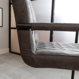 Dining room chair Dean Dimehouse Anthracite LxWxH 70x58x57 Fabric Atmospheric photo detail