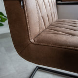 Dining room chair Dean Dimehouse Taupe LxWxH 70x58x57 Fabric Atmospheric photo detail